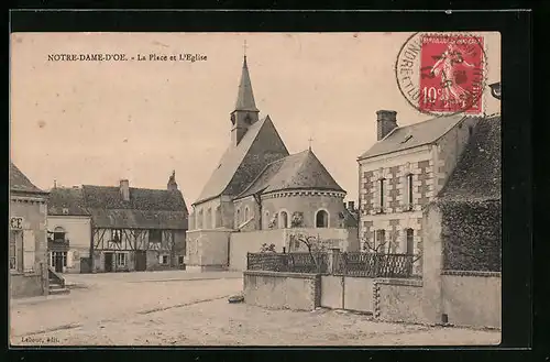 AK Notre-Dame-D`Oe, La Place et L`Eglise