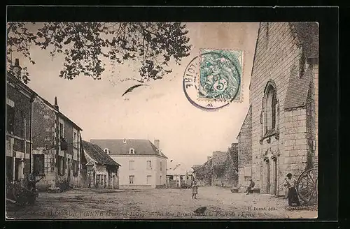 AK Marcilly-sur-Vienne, La Rue Principale