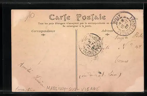 AK Marcilly-sur-Vienne, La Rue Principale