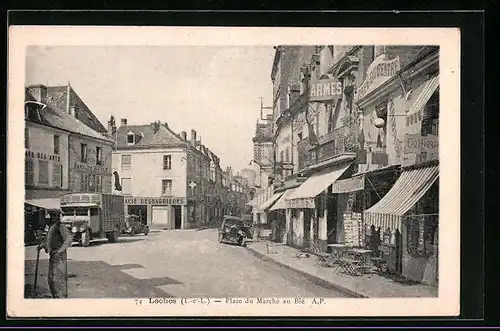 AK Loches, Place du Marché au Blé