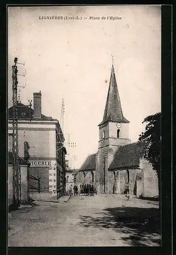 AK Lignières, Place de l`Eglise