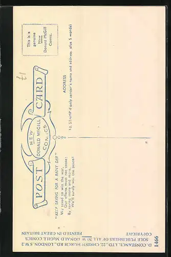 Künstler-AK Donald McGill: And who takes it...