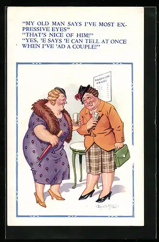 Künstler-AK Donald McGill: My old man says...