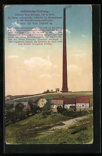 AK Halsbrücke-Freiberg, Höchste Esse Europas