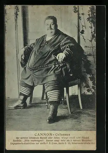 AK Egon Cannon-Colossus, 634 Pfund schwer