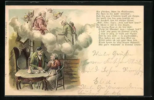 AK Altes Paar wünscht sich einen gemeinsamen Tod