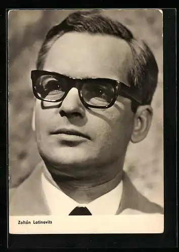 AK Schauspieler Zoltan Latinovits mit auffallender Brille