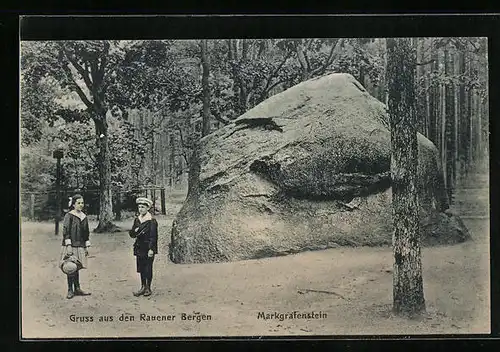 AK Rauen, Markgrafenstein auf den Rauener Bergen