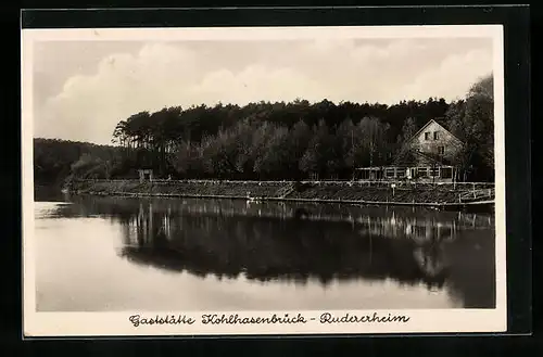 AK Kohlhasenbrück / Zehlendorf, Gasthaus Rudererheim am Griebnitzsee