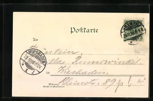 Lithographie Bremen, Gasthof Ratskeller, Rathaus, Innenansicht