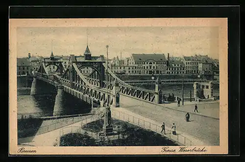 AK Bremen, Grosse Weserbrücke