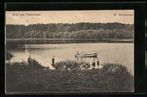 AK Fischerwall, Blick auf den Kleinen Wentowsee