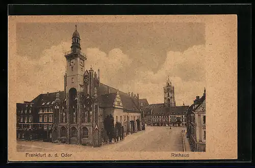 AK Frankfurt /Oder, Ansicht des Rathauses