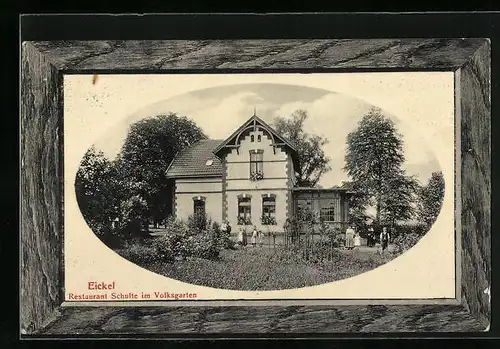 Präge-AK Eickel, Gasthof und Restaurant Schulte im Volksgarten