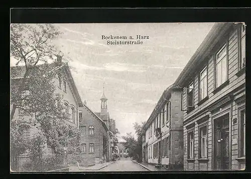 AK Bockenem a. Harz, Blick in die Steintorstrasse