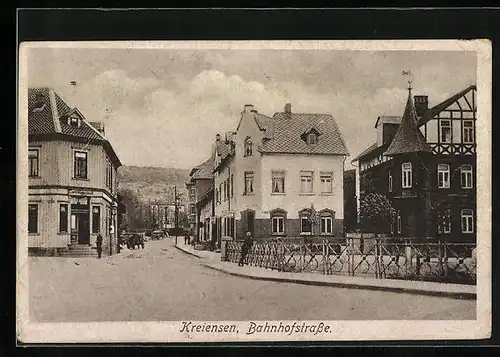 AK Kreiensen, Blick in die leere Bahnhofstrasse