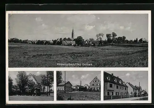 AK Kirchenlaibach / Bay. Ostmark, Panoramaansicht der Ortschaft