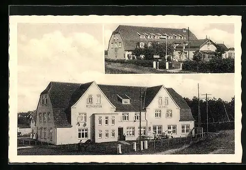 AK Ording, Gasthaus und Pension Wald-Hotel