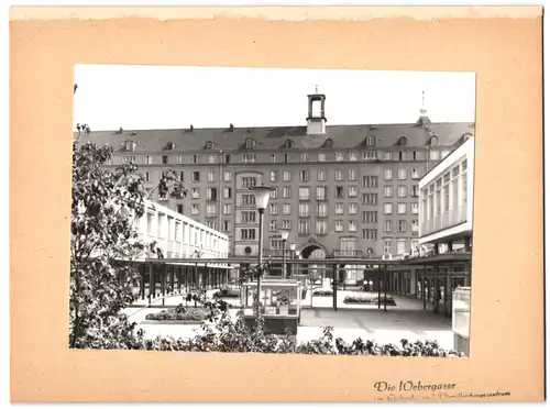 Fotografie unbekannter Fotograf, Ansicht Dresden, Einkaufszentrum in der Webergasse