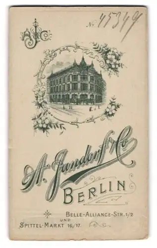 Fotografie A. Jandorf & Co., Berlin, Belle-Alliance-Str. 1 /2, Blick auf das Ateliersgebäude