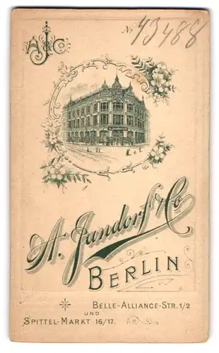 Fotografie A. Jandorf & Co., Berlin, Belle-Alliance-Str. 1 /2, Partie am Ateliersgebäude