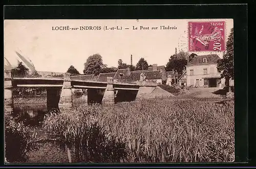 AK Loché-sur-Indrois, Le Pont sur l`Indrois