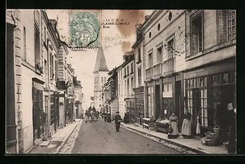 AK Preuilly-sur-Claise, Une rue