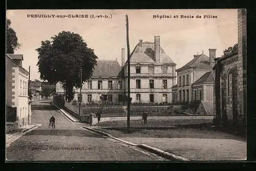 AK Preuilly-sur-Claise, Hopital et Ecole de Filles
