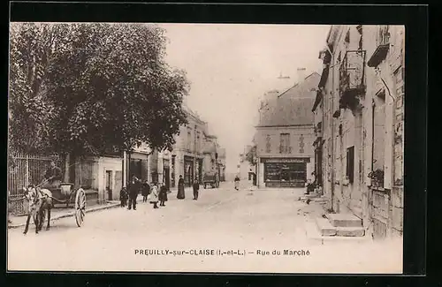 AK Preuilly-sur-Claise, Rue du Marché