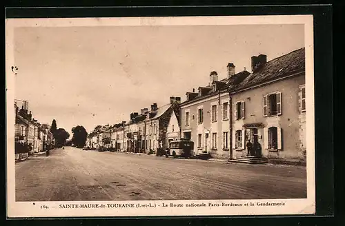 AK Sainte-Maure-de-Touraine, La Route nationale Paris-Bordeaux et la Gendarmerie