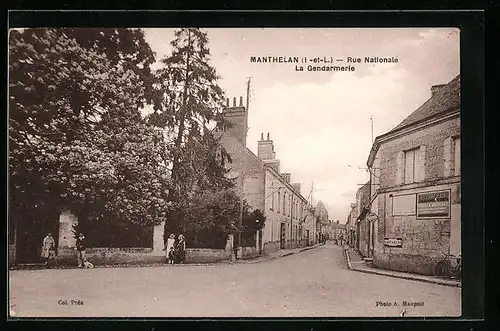 AK Manthelan, Rue Nationale et Gendarmerie