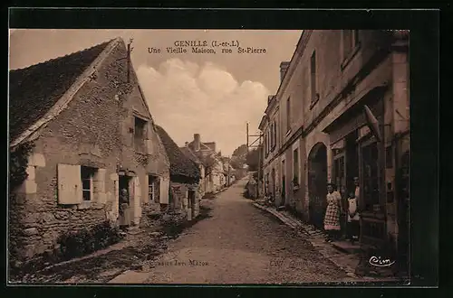 AK Genillé, Une Vieille Maison, Rue St-Pierre