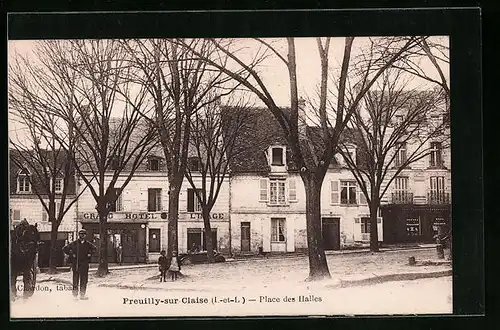 AK Preuilly-sur Claise, Place des Halles