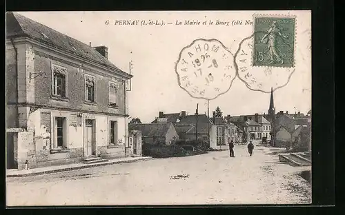 AK Pernay, La Mairie et le Bourg