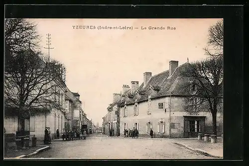 AK Yzeures, La Grande Rue