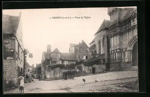 AK Candes, Place de l`Eglise