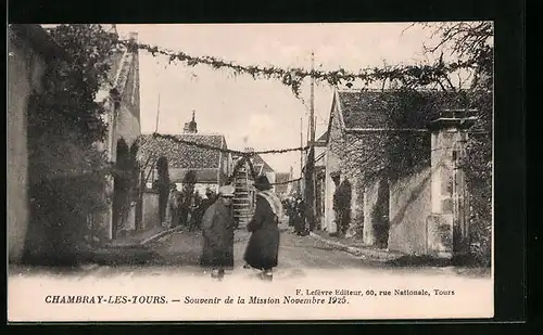 AK Chambray-les-Tours, Souvenir de la Mission Novembre 1925