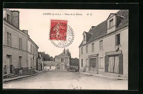 AK Athée, Place de la Mairie