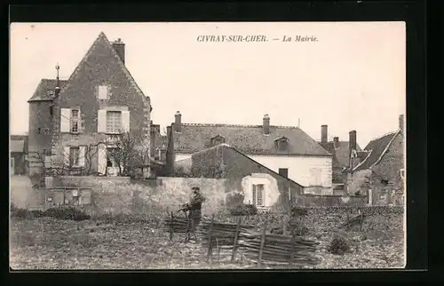 AK Civray-sur-Cher, La Mairie