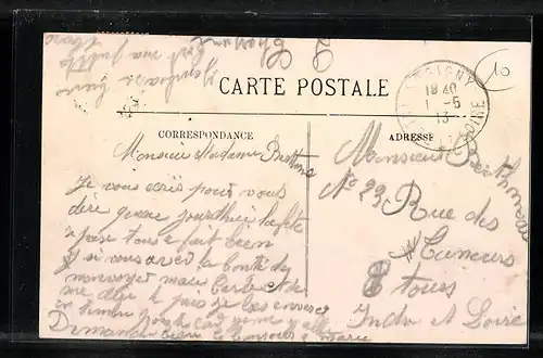 AK Sorigny, La Mairie et la vue générale