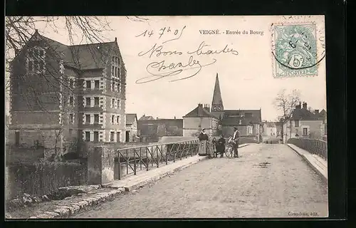 AK Veigné, Entrée du Bourg