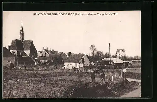 AK Sainte-Catherine-de-Fierbis, Vue prise de l`est