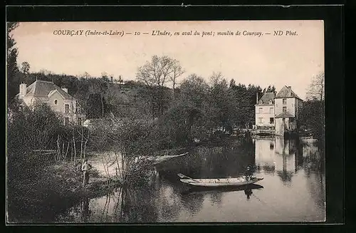 AK Courcay, L`Indre en aval du pont