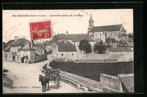 AK Ste-Maure, Arrivée route de Loches