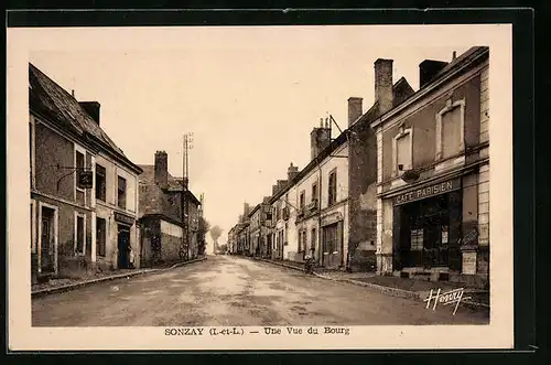 AK Sonzay, Une Vue du Bourg