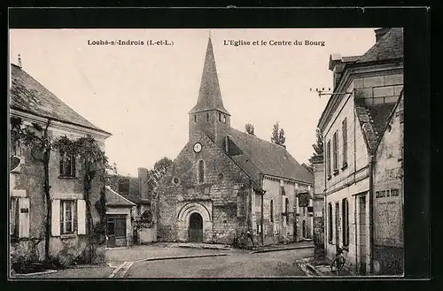 AK Loche, L`Eglise et le Centre du Bourg