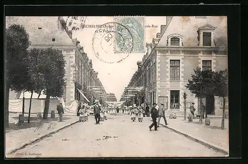AK Richelieu, Grande-Rue et la Procession