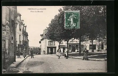 AK Preuilly-sur-Claise, Place du Marché