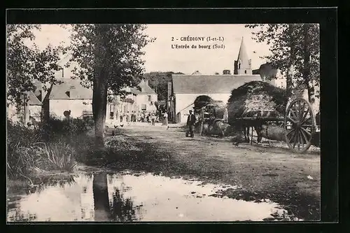 AK Chédigny, L`Entrée du bourg