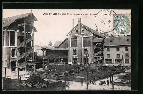 AK Chateaurenault, Intérieur d`une Tannerie, Usine Placide